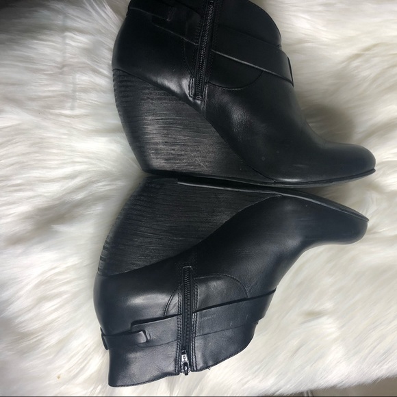 Schuler & Sons Wedge Black Boots SZ 7B - Picture 7 of 15
